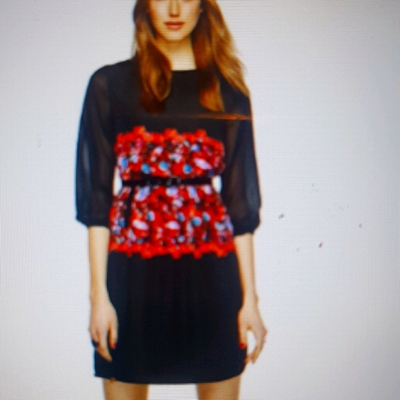 Sarah Stevenson Red Poppy Dress - Picture 1 of 4